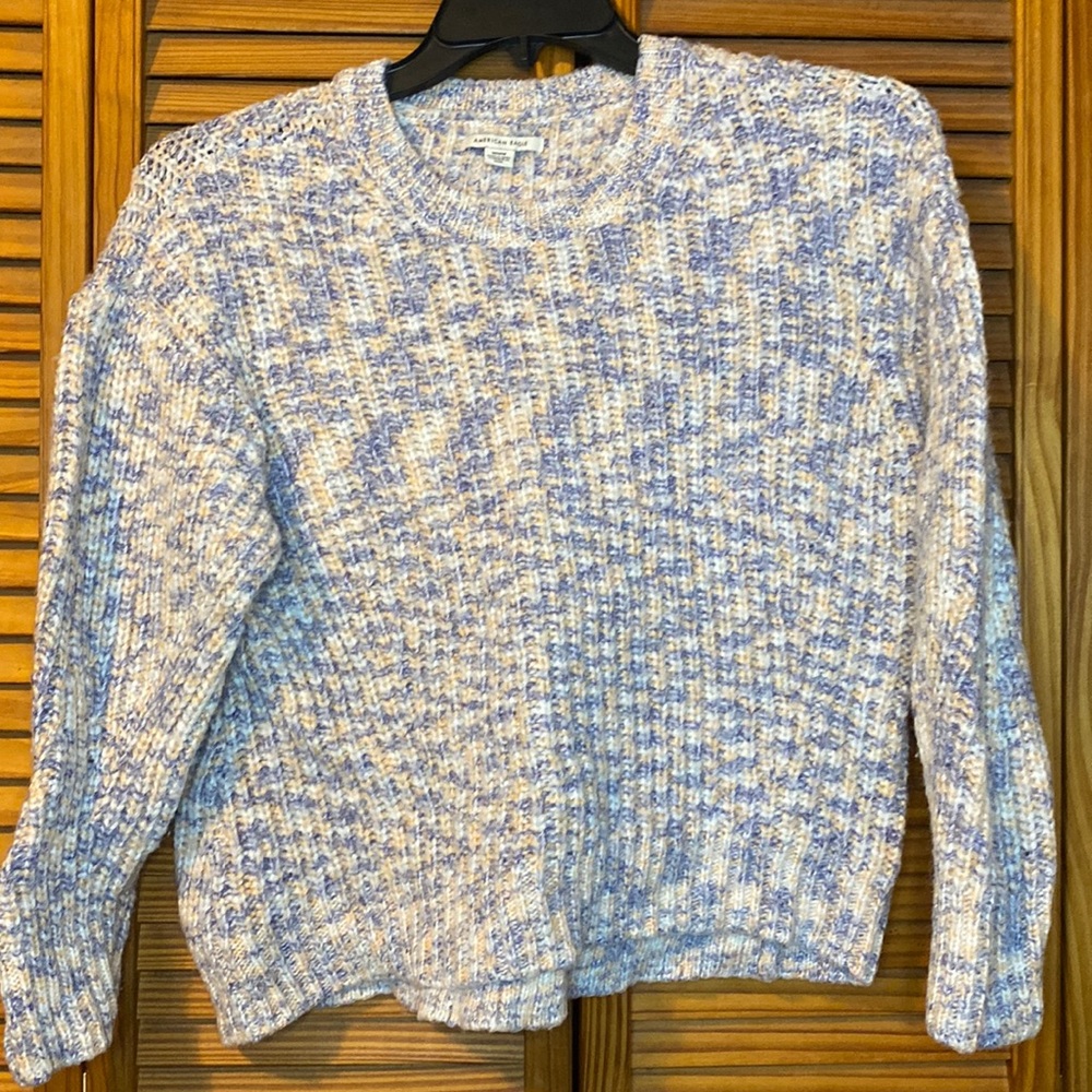 Multicolor Spring Cropped Sweater